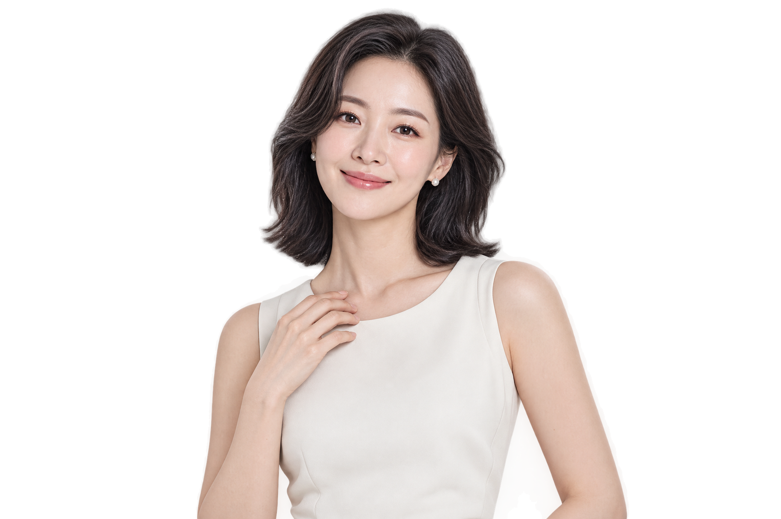 줄기세포 정맥주사 진료 안내: 피부 컨디션과 활력을 주제로 한 인물 이미지